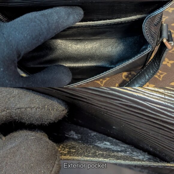 LOUIS VUITTON Saint Cloud Epi Leather PM Crossbody in Black - Picture 13 of 16